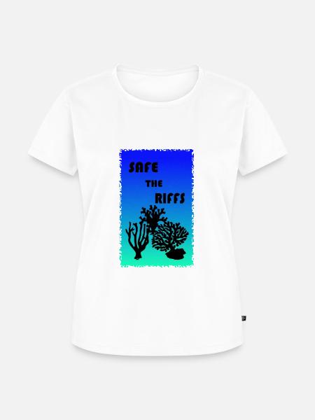 Safe the riffs - Frauen Premium Bio T-Shirt - Weiß