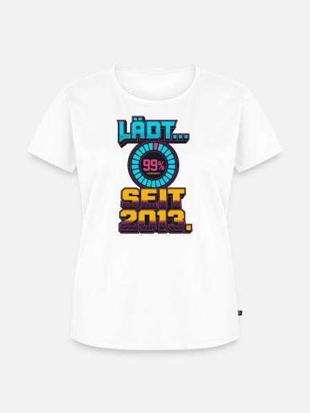 Lädt Seit 2013 Retro Gamer - Frauen Premium Bio T-Shirt - Weiß