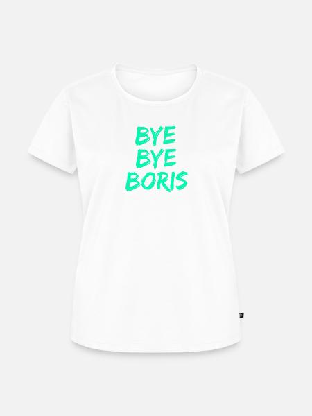 BYE BYE BORIS - Frauen Premium Bio T-Shirt - Weiß