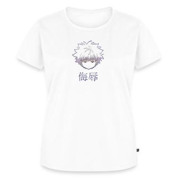 Kirua Killua Baka  Fun - T-shirt Premium bio Femme - blanc - Devant - AI Model Female 172 dark (172cm)