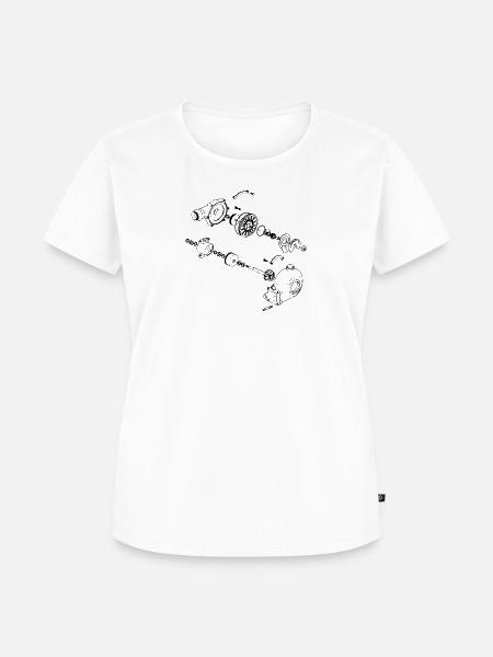 Turbo - Frauen Premium Bio T-Shirt - Weiß