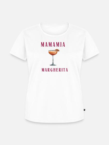 Mamamia Margherita - Frauen Premium Bio T-Shirt - Weiß
