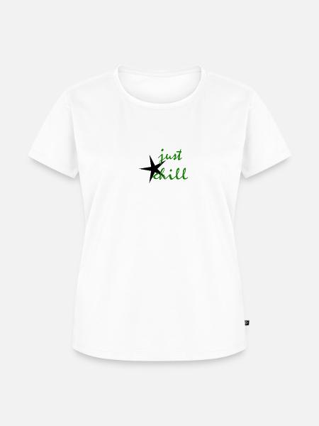 Stern Just Chill - Frauen Premium Bio T-Shirt - Weiß