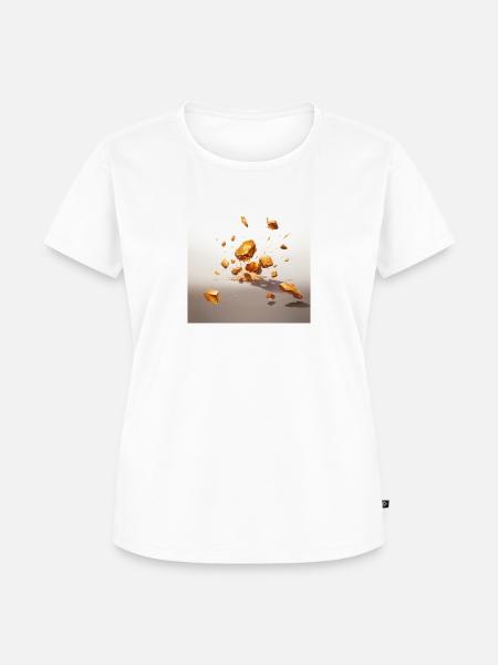 Goldnugget falling down - Frauen Premium Bio T-Shirt - 