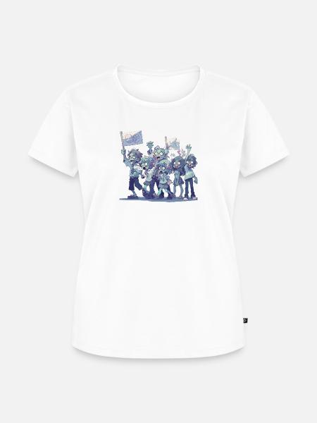 Zombie-Protestmarsch - Frauen Premium Bio T-Shirt - 