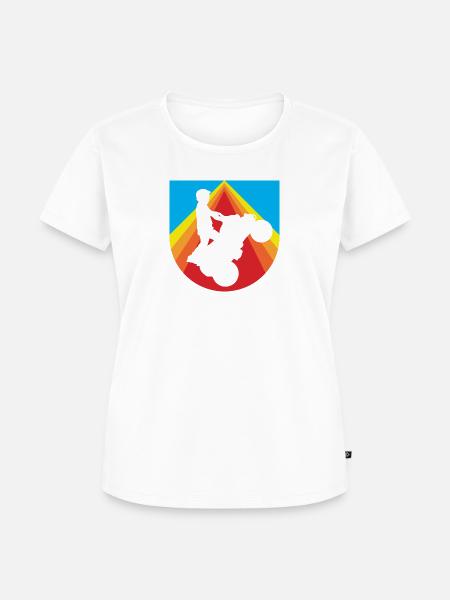 Motorsport Quad - Frauen Premium Bio T-Shirt - Weiß