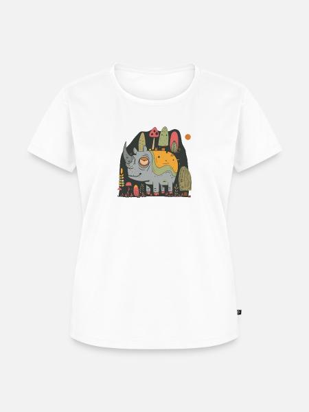 Müdes Nashorn - Frauen Premium Bio T-Shirt - 