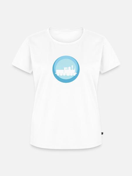 Dampflok Bahn - Frauen Premium Bio T-Shirt - 