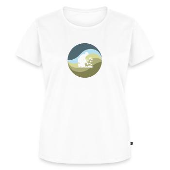 Flower Gardening - Women's Premium Organic T-shirt - white - Front - AI Model Female 172 dark (172cm)