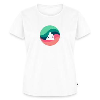 DJ Techno Shuffle - Women's Premium Organic T-shirt - white - Front - AI Model Female 172 dark (172cm)