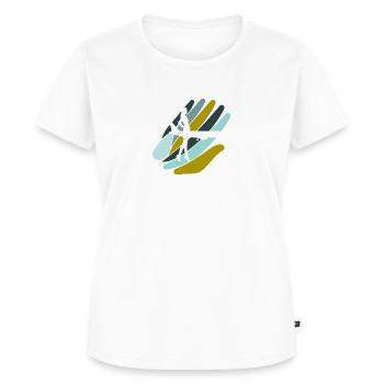 Stewardess Flugzeug - Frauen Premium Bio T-Shirt - Weiß - Vorne - AI Model Female 172 dark (172cm)