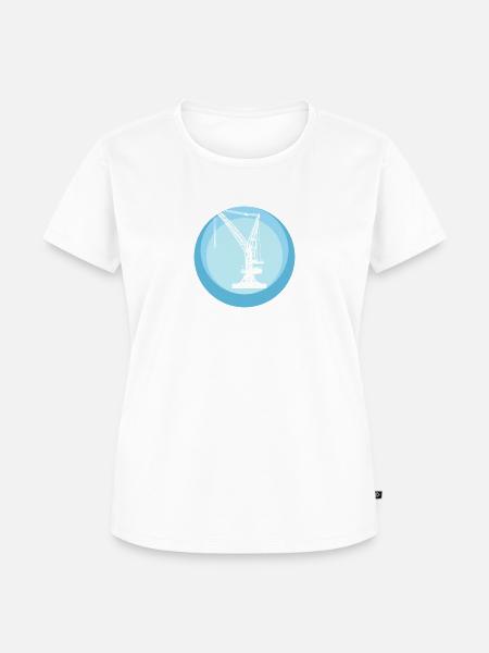 Kran Baustelle - Frauen Premium Bio T-Shirt -