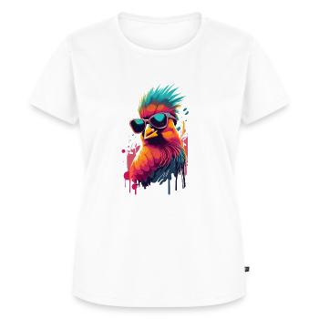 Rotkardinal Kardinal Vogel - Frauen Premium Bio T-Shirt - Weiß - Vorne - AI Model Female 172 dark (172cm)
