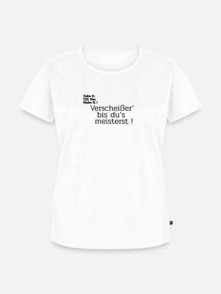 bis dus meisterst - Frauen Premium Bio T-Shirt - Weiß