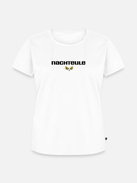 Nachteule - Frauen Premium Bio T-Shirt - Weiß