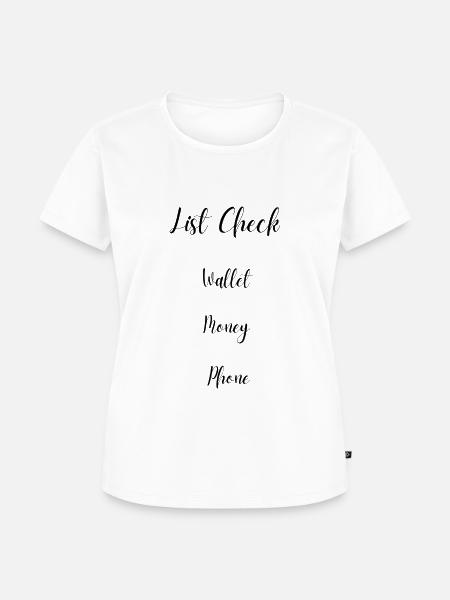 List Check - Frauen Premium Bio T-Shirt - Weiß