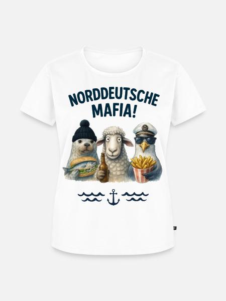 Norddeutsche Mafia - Frauen Premium Bio T-Shirt - Weiß