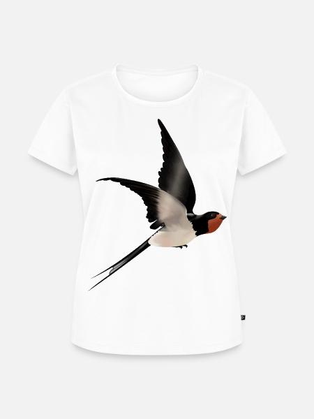 Schwalbe im Flug - Frauen Premium Bio T-Shirt - Weiß