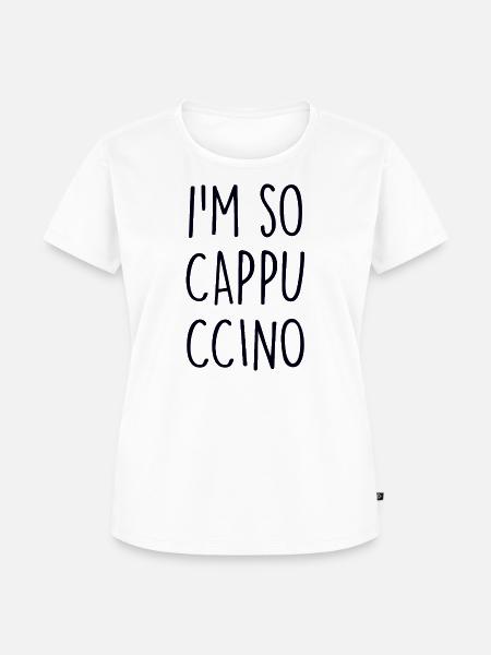Cappuccino - Frauen Premium Bio T-Shirt - Weiß