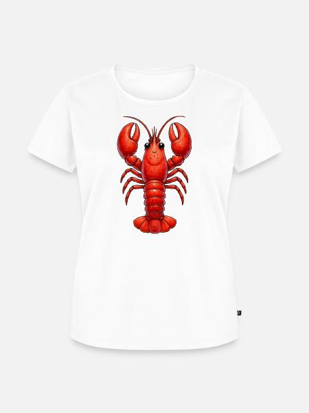Lobster Meerestier - Frauen Premium Bio T-Shirt - Weiß