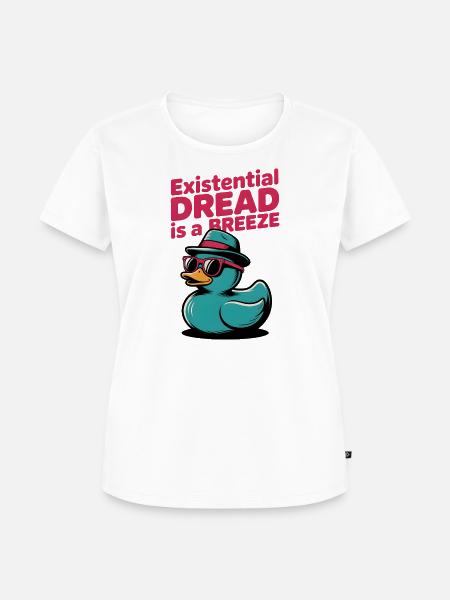 Kaczor z kapeluszem - Frauen Premium Bio T-Shirt - Weiß