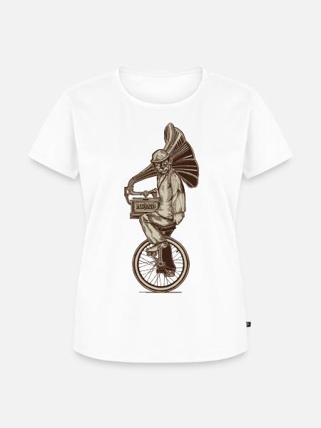 Mono - Farbvariation - Frauen Premium Bio T-Shirt - Weiß