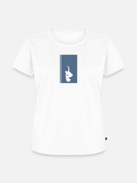 Skateboard Skateboarder Skaten Skateboarder - Frauen Premium Bio T-Shirt - Weiß