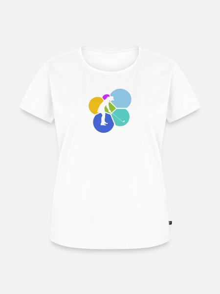 Golf Golfen Golfer Golfschläger - Frauen Premium Bio T-Shirt - Weiß