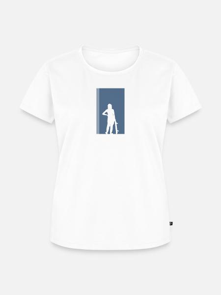 Skateboard Skateboarder Halfpipe - Frauen Premium Bio T-Shirt - Weiß