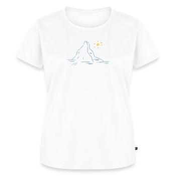 Matterhorn - Frauen Premium Bio T-Shirt - Weiß - Vorne - AI Model Female 172 dark (172cm)