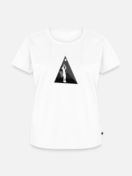 Volleyball Beachball Beachen - Frauen Premium Bio T-Shirt - Weiß