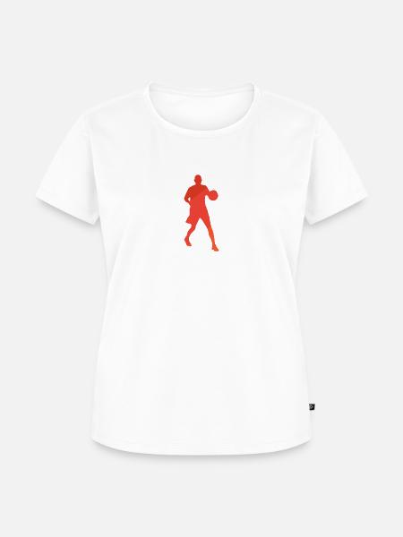 Basketball Dunk Hooping - Frauen Premium Bio T-Shirt - Weiß