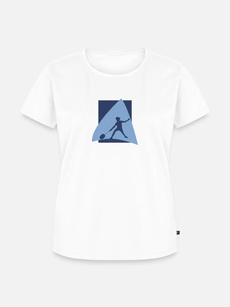 Badminton Drop - Frauen Premium Bio T-Shirt - Weiß