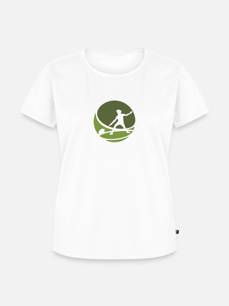 Badmintonschläger Badminton Badmintonspieler - Frauen Premium Bio T-Shirt - Weiß