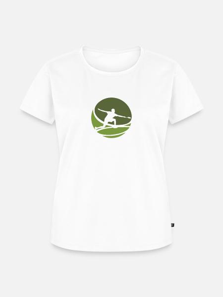 Badmintonschläger Badmintonschläger - Frauen Premium Bio T-Shirt - Weiß