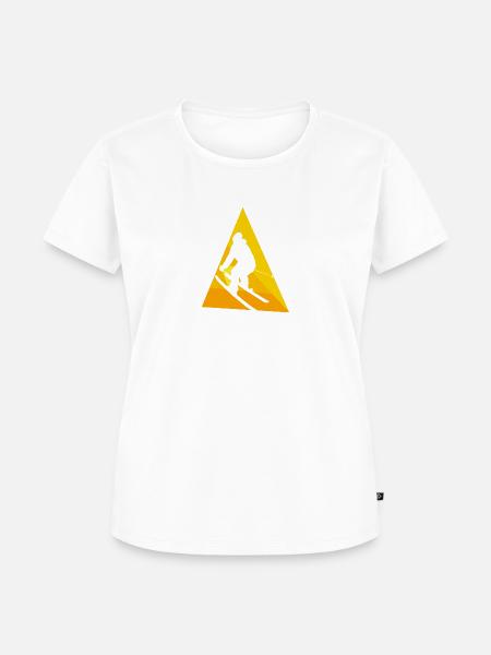 Ski Schnee Freeride - Frauen Premium Bio T-Shirt - Weiß