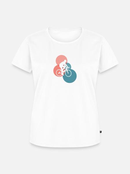 Cyclist Bicycle - Frauen Premium Bio T-Shirt - Weiß