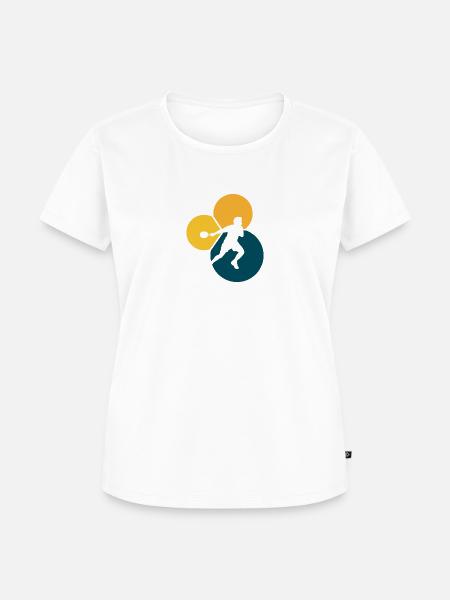 Squashspieler Schläger Squash Spieler - Frauen Premium Bio T-Shirt - Weiß