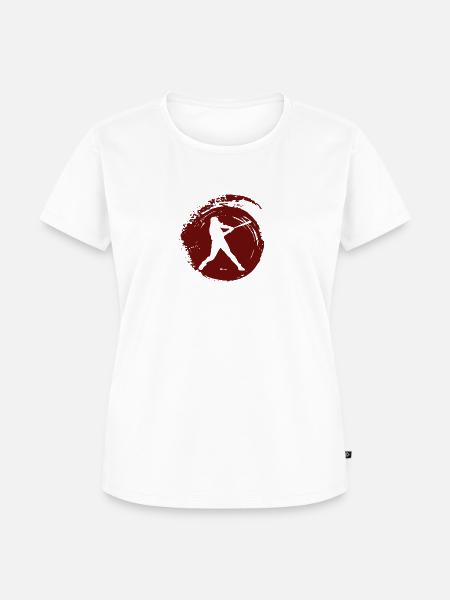 Baseball Baseball Softball - Frauen Premium Bio T-Shirt - Weiß