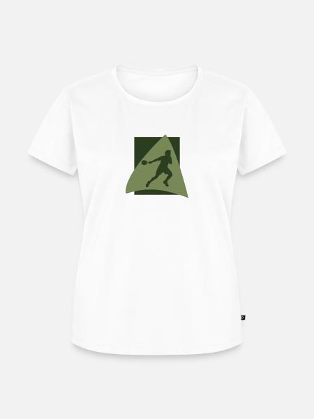 Schläger Squash Squash Schläger - Frauen Premium Bio T-Shirt - Weiß