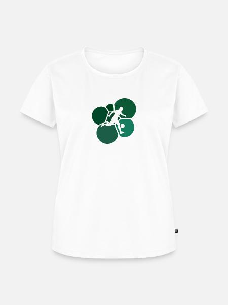 Beachball Strandfußball Fußball - Frauen Premium Bio T-Shirt - Weiß