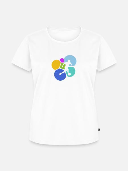 Beachball Fußball Strand - Frauen Premium Bio T-Shirt - Weiß