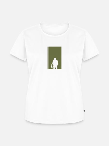 Big foot Lochness Yeti - Frauen Premium Bio T-Shirt - Weiß