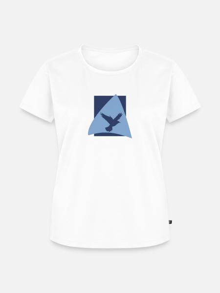 Vogelschwarm Vogel Vogelschwarm - Frauen Premium Bio T-Shirt - Weiß
