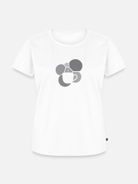 Kaffee Cappuccino Kaffeebohne - Frauen Premium Bio T-Shirt - Weiß