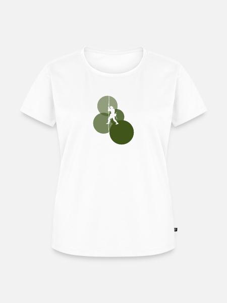 Kletterer Bergsteiger Felsklettern - Frauen Premium Bio T-Shirt - Weiß