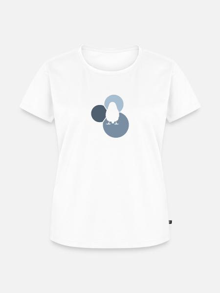 Vogel Fliegen Vogel Abbildung - Frauen Premium Bio T-Shirt - Weiß