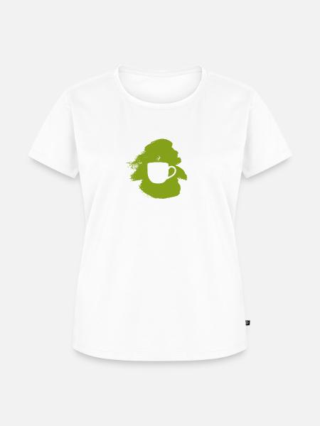Kaffeebohne Espresso Kaffeebohne - Frauen Premium Bio T-Shirt - Weiß