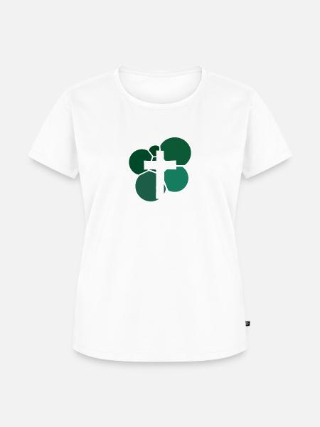 Bibelvers Bibelvers Kirche - Frauen Premium Bio T-Shirt - Weiß
