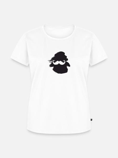 Bart Gentleman - Frauen Premium Bio T-Shirt - Weiß